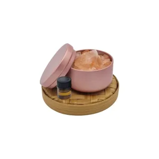 Himalayazoutpotje Aluminium | 50 ml Roségoud, Met zout, Met 1 ml olie