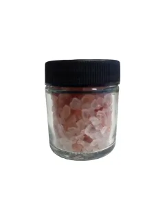 Mini Himalayazoutpotje Helder Glas 30 ml Ribbel Zwart