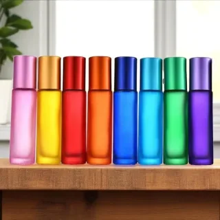 DIY Roller | Mat Glas | 10 ML Roll-on | Diverse kleuren aromaroller van Natuurzuiver