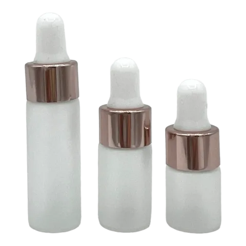 Pipet flesje mat glas | Dop Roze | div. inhoud diy & benodigdheden van Natuurzuiver